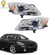 For Buick Regal 2014-2016 2017 Right&Left Chrome Headlight Halogen Headlamp Pair picture