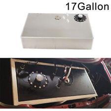 17 Gallon Polished Race Drift Strip Fuel Cell Gas Tank with Level Sender Silver picture