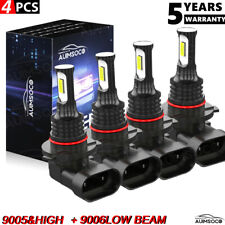 9005&9006 LED Headlights Kit Combo Bulbs 6000K DRL High&Low BEAM bright White picture
