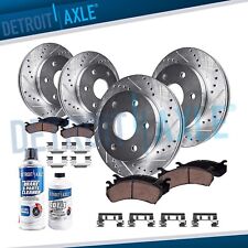 12.80 inch Front Rear Drilled Rotor Brake Pad for Enclave Chevy Traverse Acadia picture