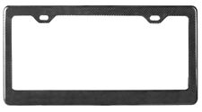 1x1 Gloss Real Carbon Fiber License Plate Frame - 2-Hole Blank picture
