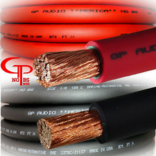 20 ft TRUE AWG 1/0 Gauge OFC Power Wire 10 ft RED 10 ft  BLACK Ground Car Audio  picture