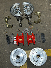 1964-72 Chevy Chevelle Red Wilwood Power Brake Conversion Kit Slotted Rotors picture