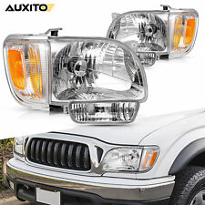 For 2001-2004 Toyota Tacoma Chrome Headlights+Corner Signal Lights+Bumper Lamps picture