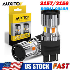 AUXITO 3157 Switchback LED Turn Signal Lights Anti Hyper Flash W Canbus SMD Pair picture