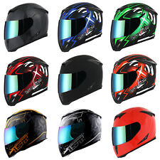New 1Storm Adult Motorcycle Full Face Helmet Skull King + One Extra Clear Shield picture