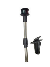 Pactrade Marine Navigation Red Green Angled Pole Bow Light and 2-Prong Pole Base picture