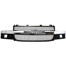 Grille Assembly For 2003-2017 Chevy Express 3500 w/ emblem provision picture