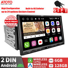 ATOTO S8 Ultra Plus 10.1in 2Din Car Stereo-6+128GB Gesture Operation Built-in 4G picture