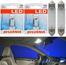 Sylvania Premium LED Light 6418 White 6000K Two Bulbs Interior Map Replacement picture