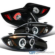 Fit 06-12 Mitsubishi Eclipse Black Halo LED Projector Headlights+LED Tail Lamps picture