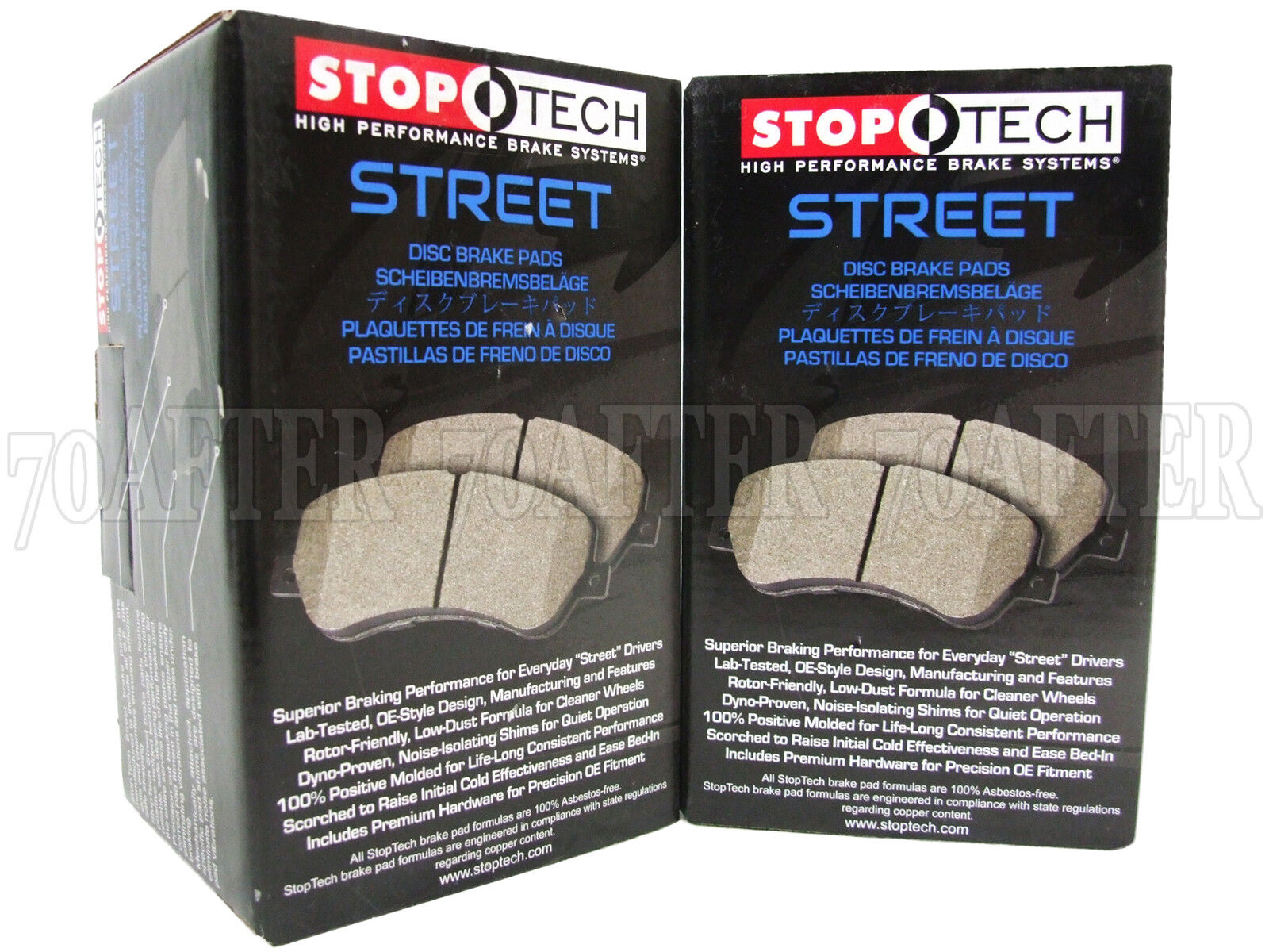 Stoptech Street Brake Pads (Front & Rear Set) for 03-05 Nissan 350Z Z33