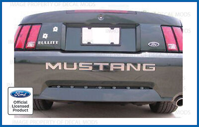 99-04 MUSTANG REAR BUMPER INSERT DECALS LETTERS