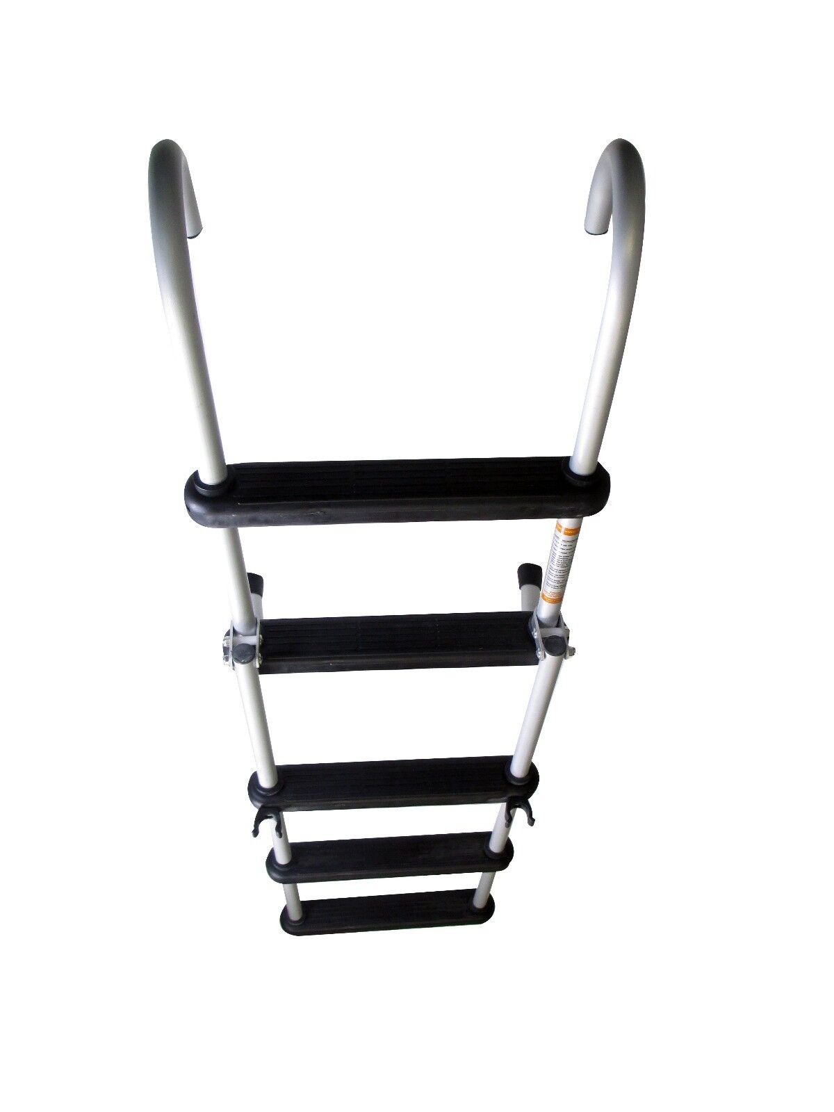 Pactrade Marine Pontoon Boat Removable Folding Ladder 5 Step Anodized Aluminum