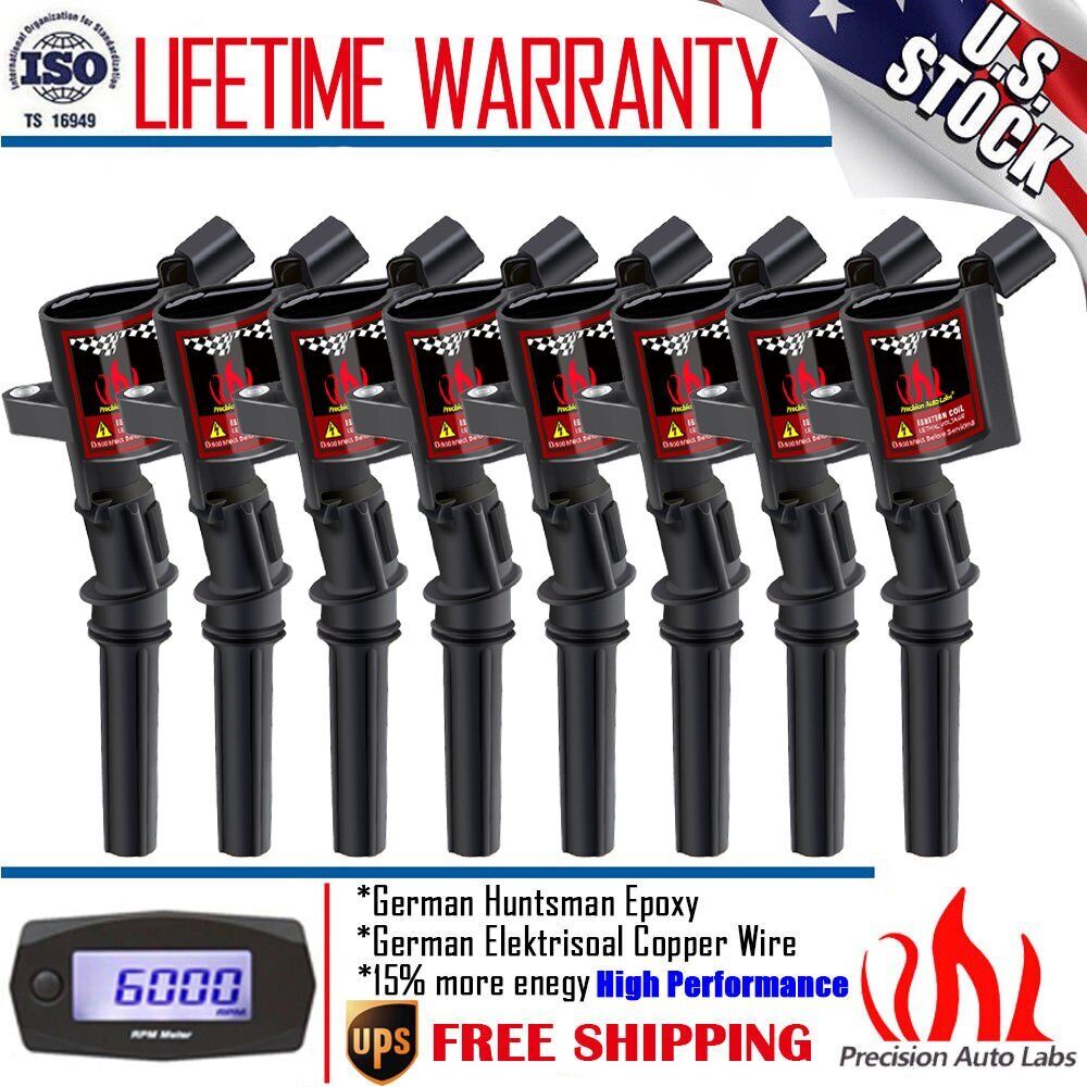 8Pack Ignition Coil For Ford F150 Expedition 5.4L 4.6L DG508 2000 2001 2002-2004