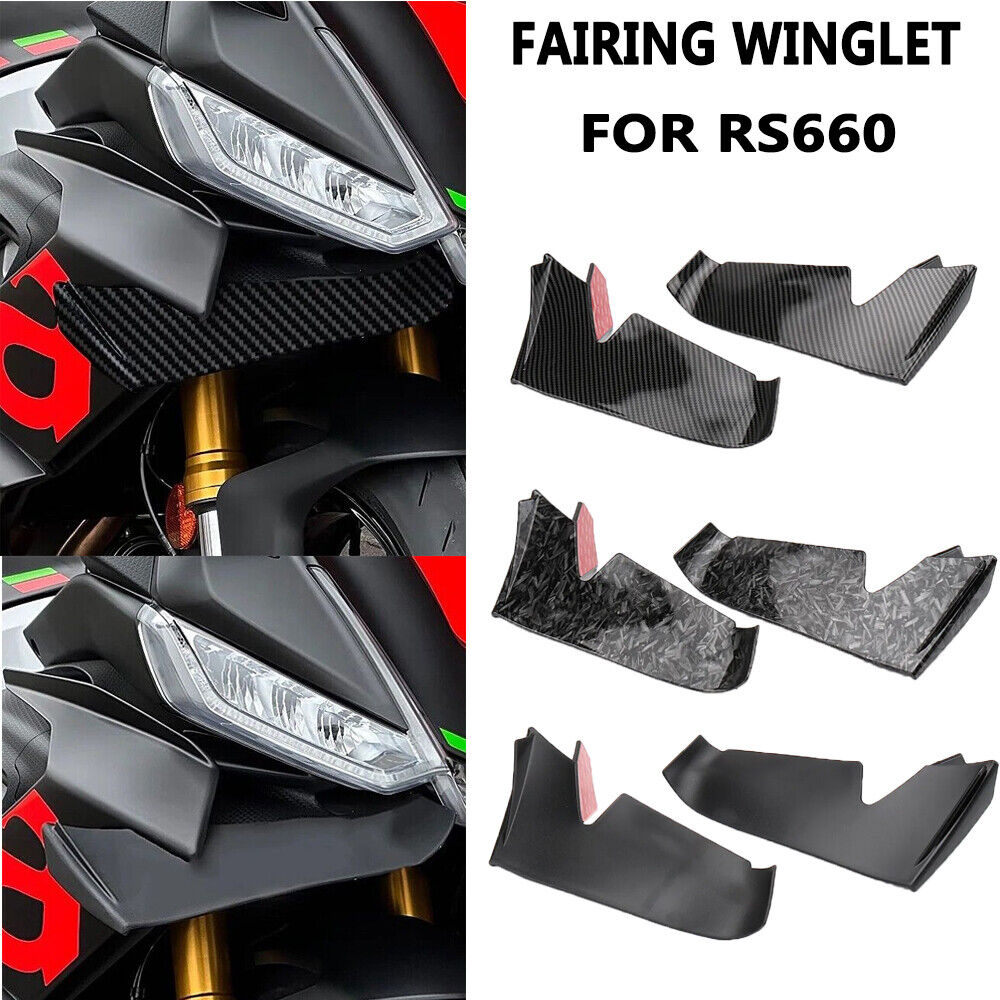 Carbon Fiber Fairing Winglet Aerodynamic Wing Kit Spoilers Kit For Aprilia RS660