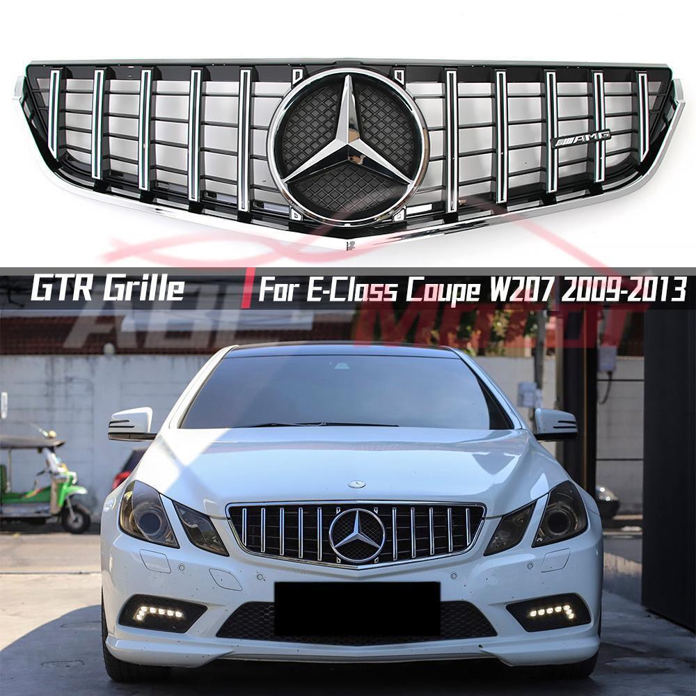 For Mercedes Benz E-Class W207 2009-2013 Coupe Chrome GTR Style Grille E350 E550