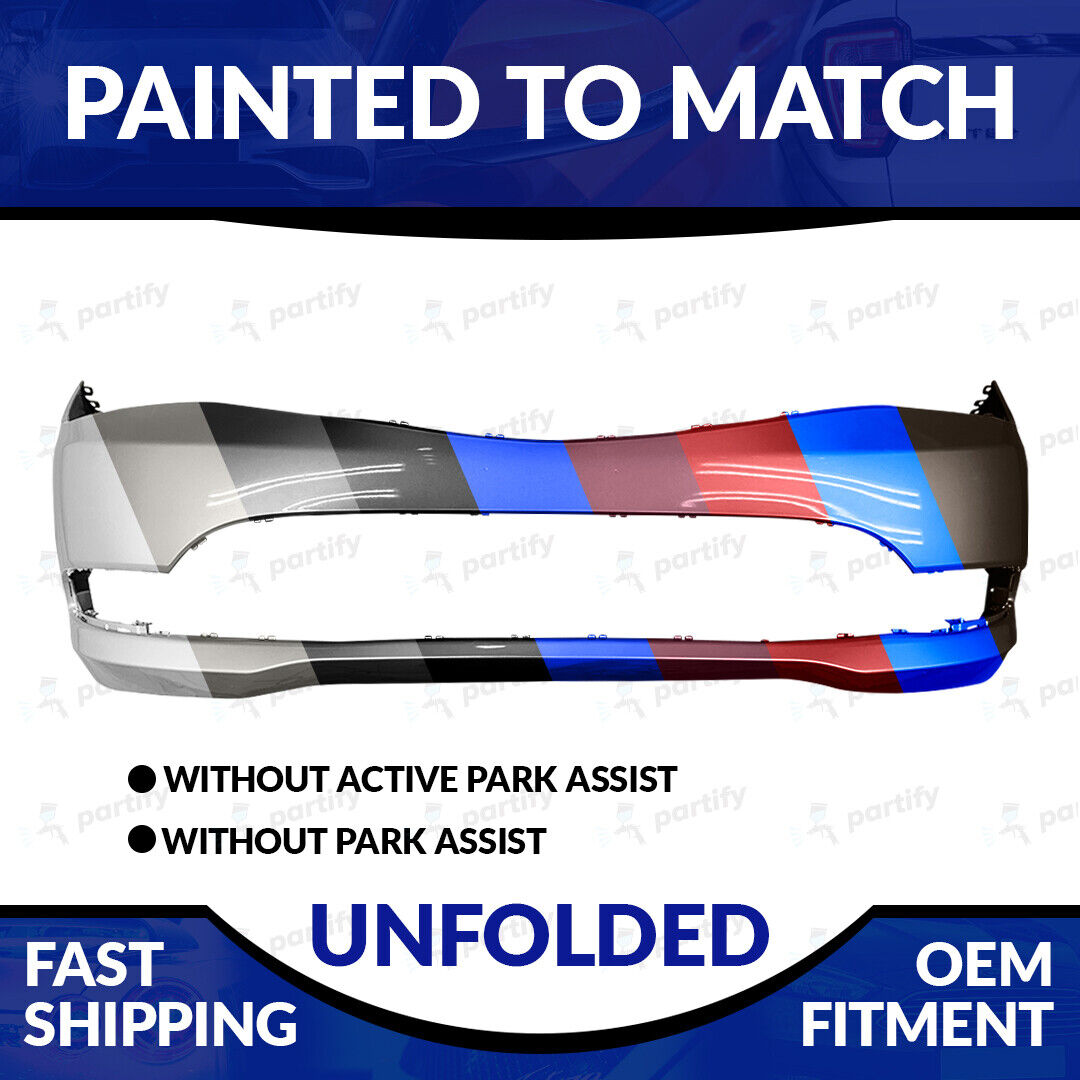NEW Paint To Match 2015-2017 Chrysler 200 Unfolded Front Bumper W/O Sensor Holes