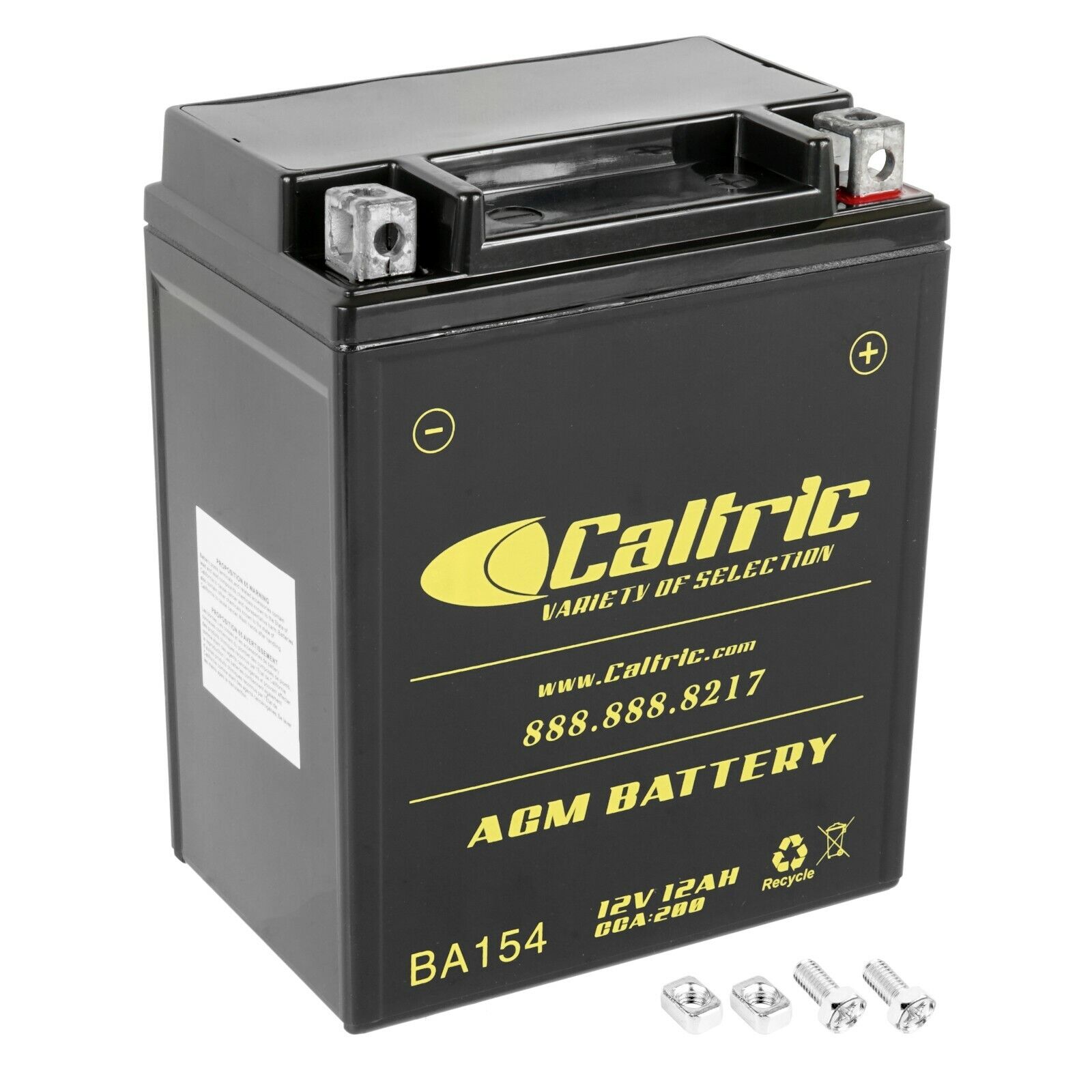 Caltric AGM Battery for Kawasaki KL650A KL650B KE650E KLR650 1987-2018