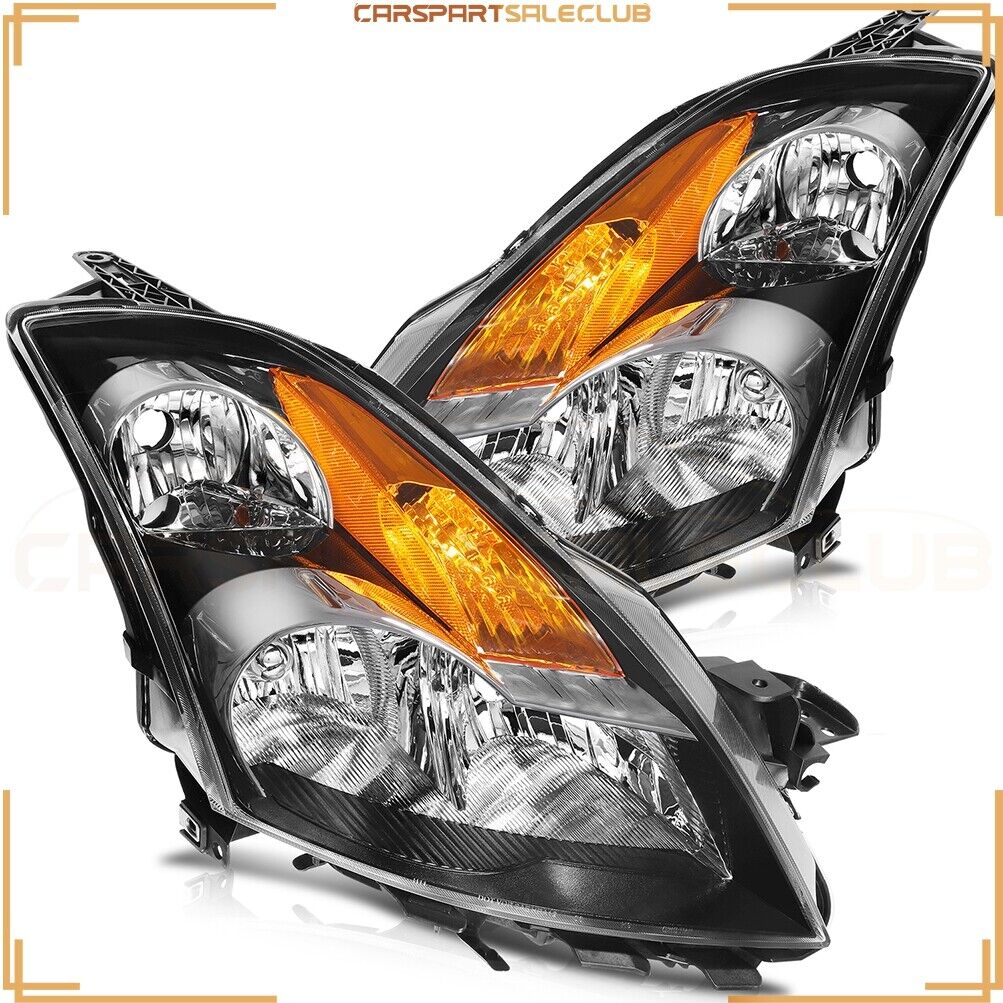 Replacement For 2007-09 Nissan Altima 2.5L 3.5L 4-Door Pair Headlights Assembly