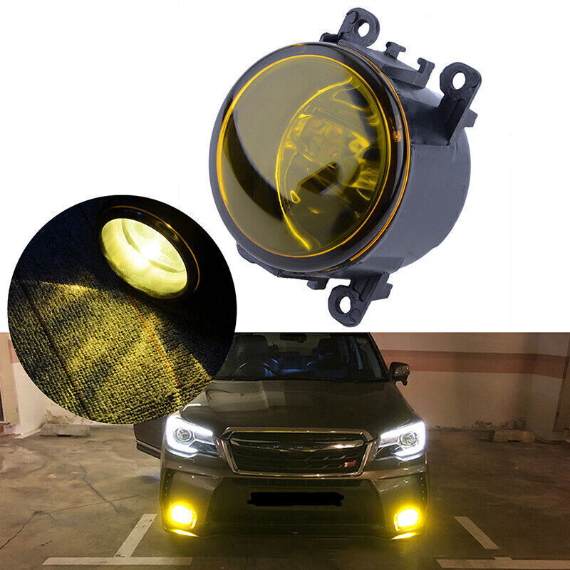 1PC Fog Light Drivring Lamp Yellow Lens For Acura Honda Ford Nissan Subaru