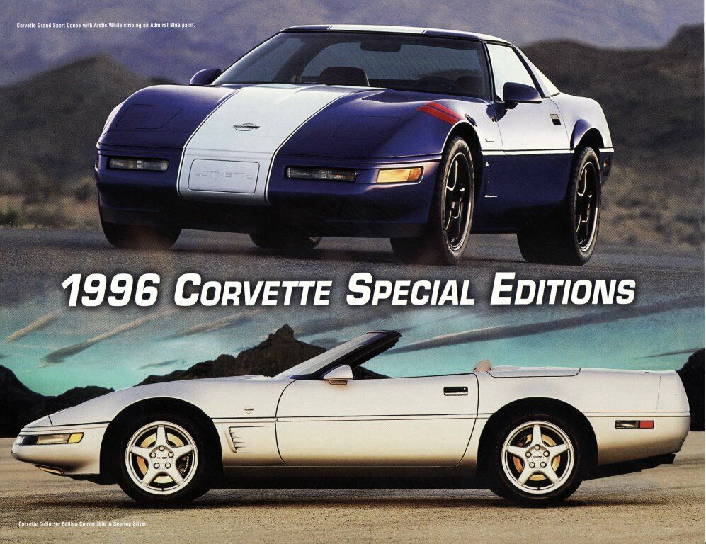 NOS 1996 Chevrolet Corvette Grand Sport Collector Edition brochure handout GM GS