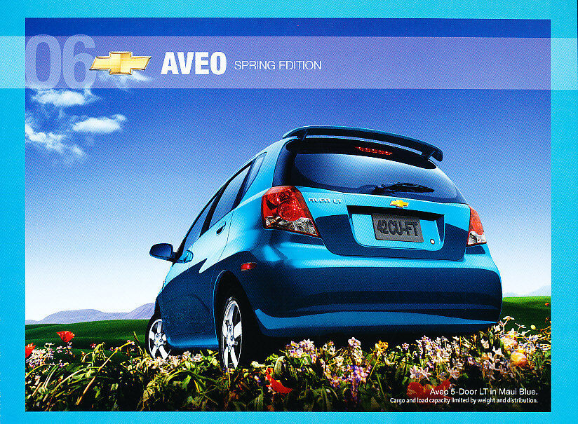 2006 Chevrolet Aveo Spring Special Edition 1-page Brochure Card