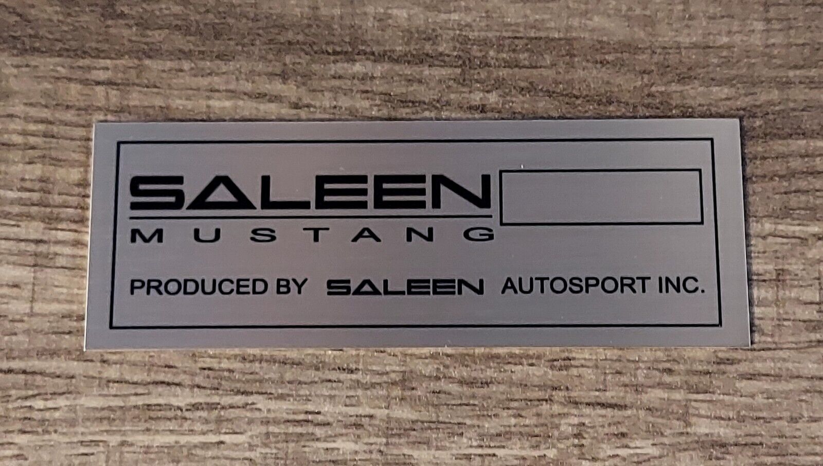 Oem Saleen mustang metal emblem rare only one available anywhere