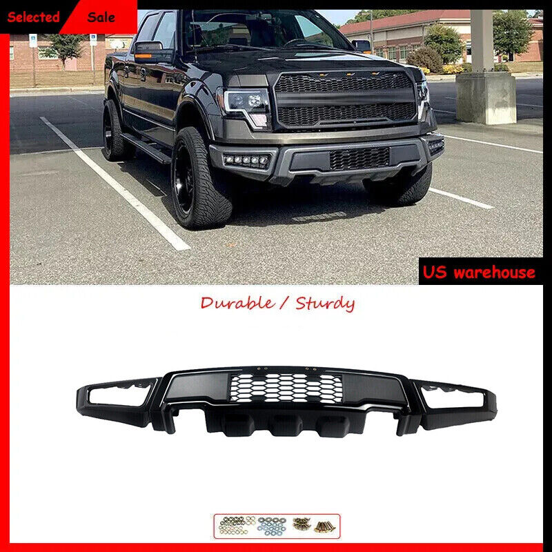 Front Bumper For 2009-2014 Ford F150 F-150 Steel Black Conversion Raptor Style