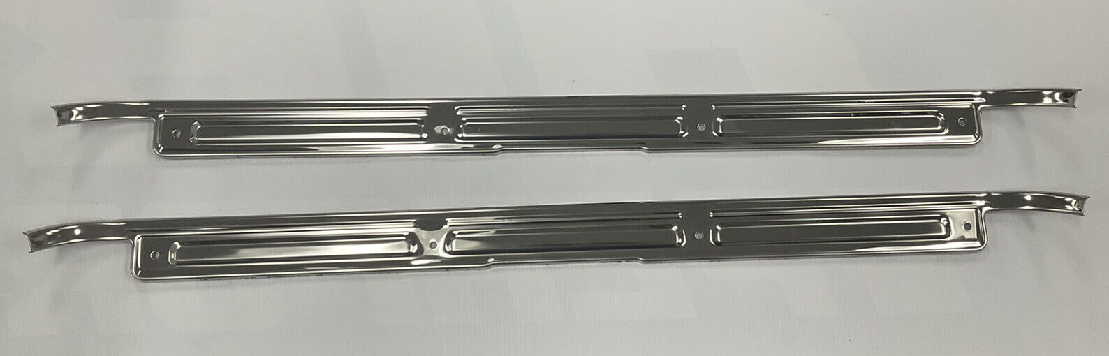 1967 68 69 70 71 72 Chevy C10 GMC Truck STAINLESS Door Sill Plates Pair hardware
