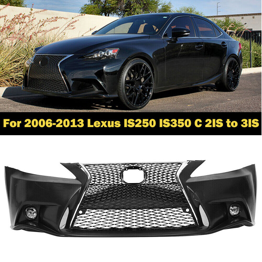 For 2006-2013 Lexus IS250/350/C to 2015+ F-Sport Front Bumper Conversion