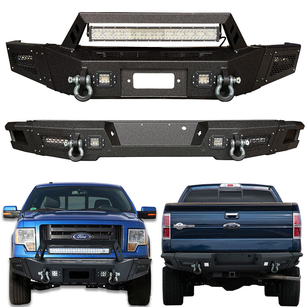 Fit 2009-2014 12th Gen Ford F150 Front Bumper or Rear Bumper with LED lights