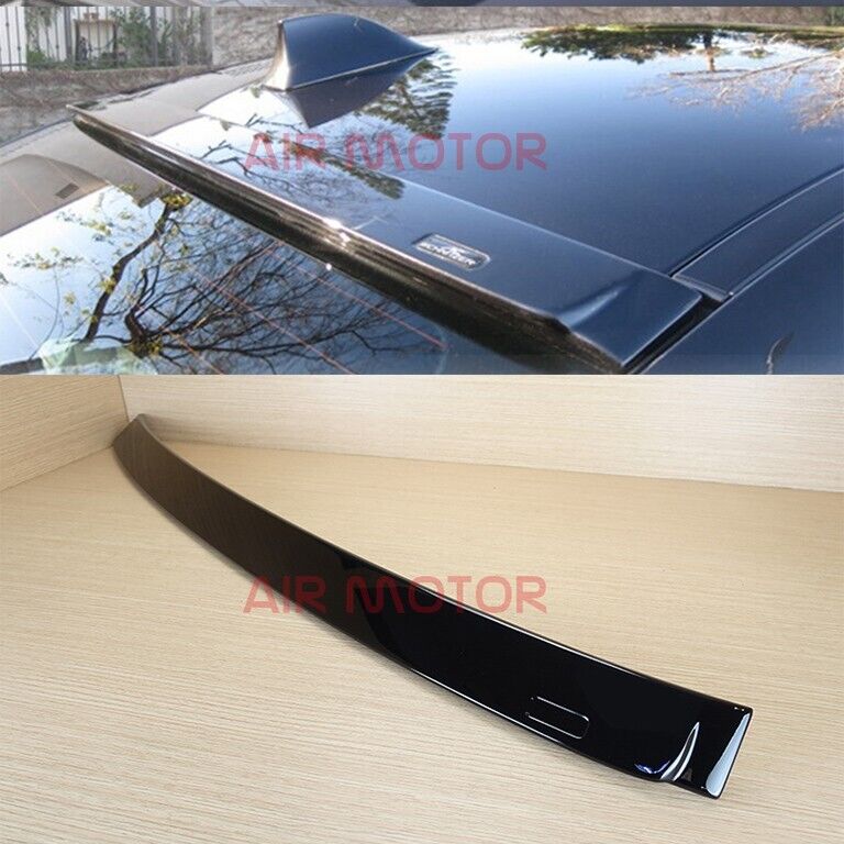 Fit 10-14 BMW F10 Sedan 4D A Style Roof Spoiler Wing ABS Painted #668 Jet Black