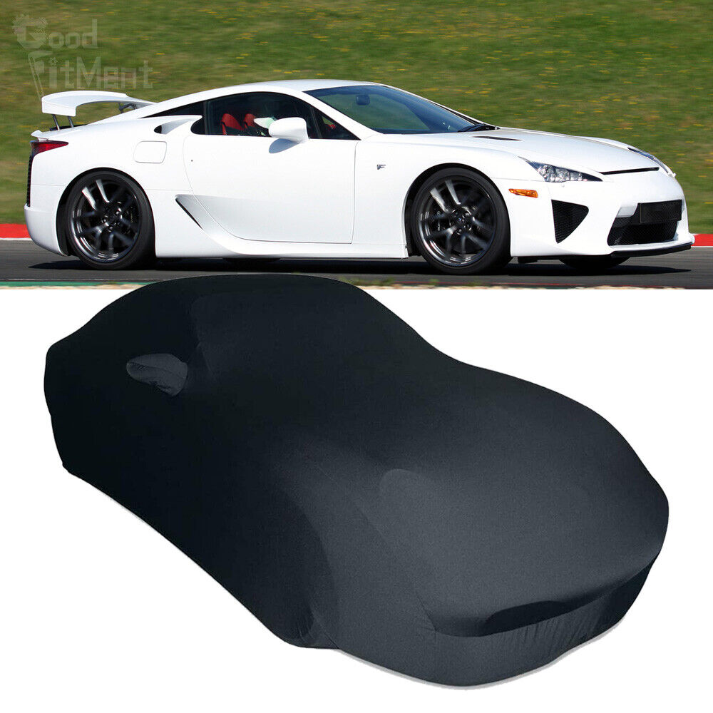 Indoor Car Cover Stretch Satin Scratch Dustproof Black Custom For  LEXUS LF-A SC