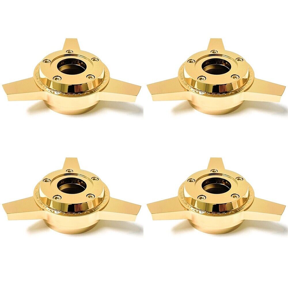 3 BAR GOLD SPINNER ZENITH STYLE LA WIRE WHEEL KNOCK OFF (set of 4 pcs) S13