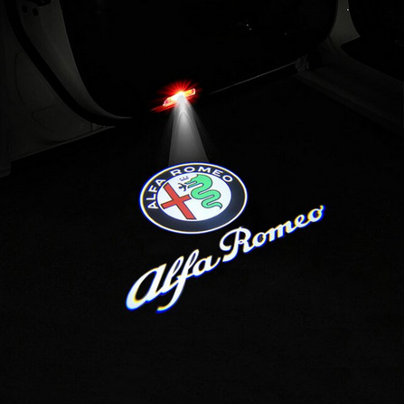 4Pcs Car Door Logo Light Laser Projector For Alfa Romeo Giulietta Stelvio