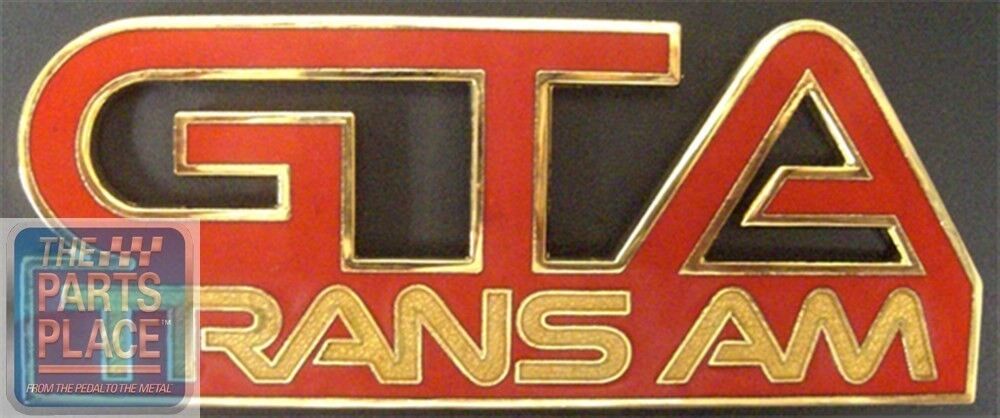 1987-90 Firebird Trans Am GTA Trans Am Fender Emblem Bright Red Each GM 10052377