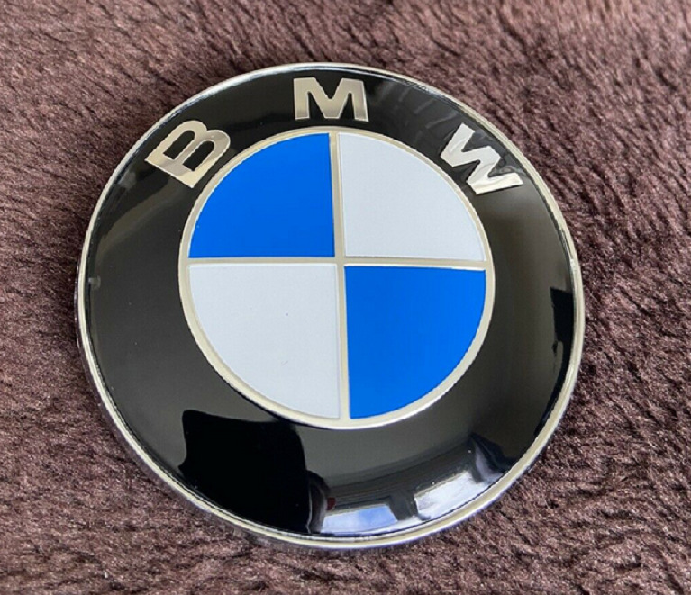 1pc Front Hood 82mm OR Rear Trunk BMW Badge Emblem 51148132375 For BMW 1 3 5 7 X