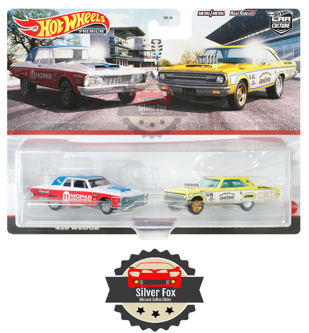 Hot Wheels Car Culture 2 1:64 Pack \'63 Plymouth Belvedere & \'65 Dodge Coronet