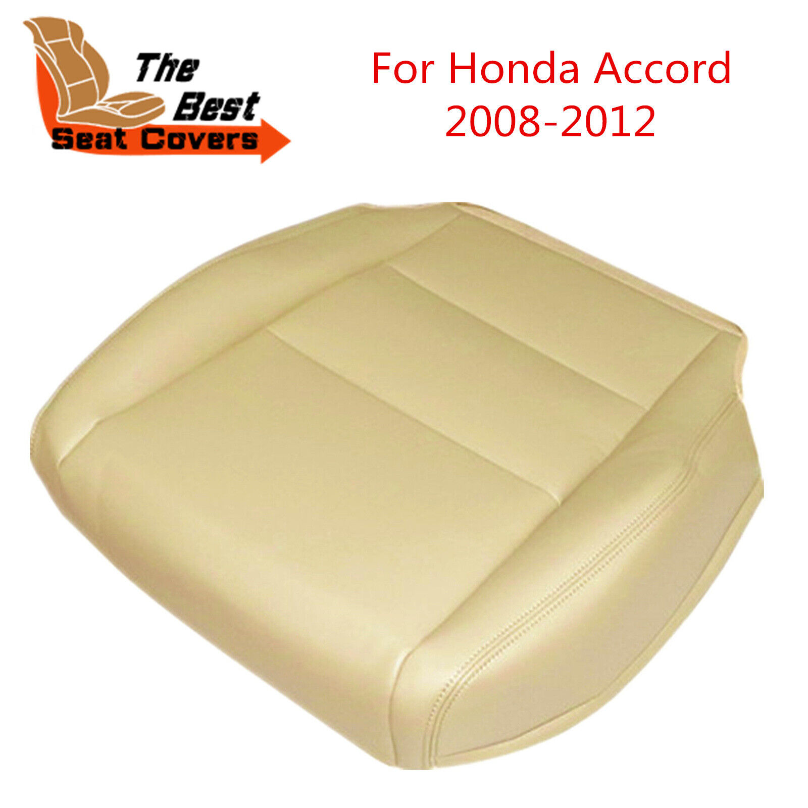 Fits 2008-2012 Honda Accord Passenger Bottom Leather Seat Cover Tan
