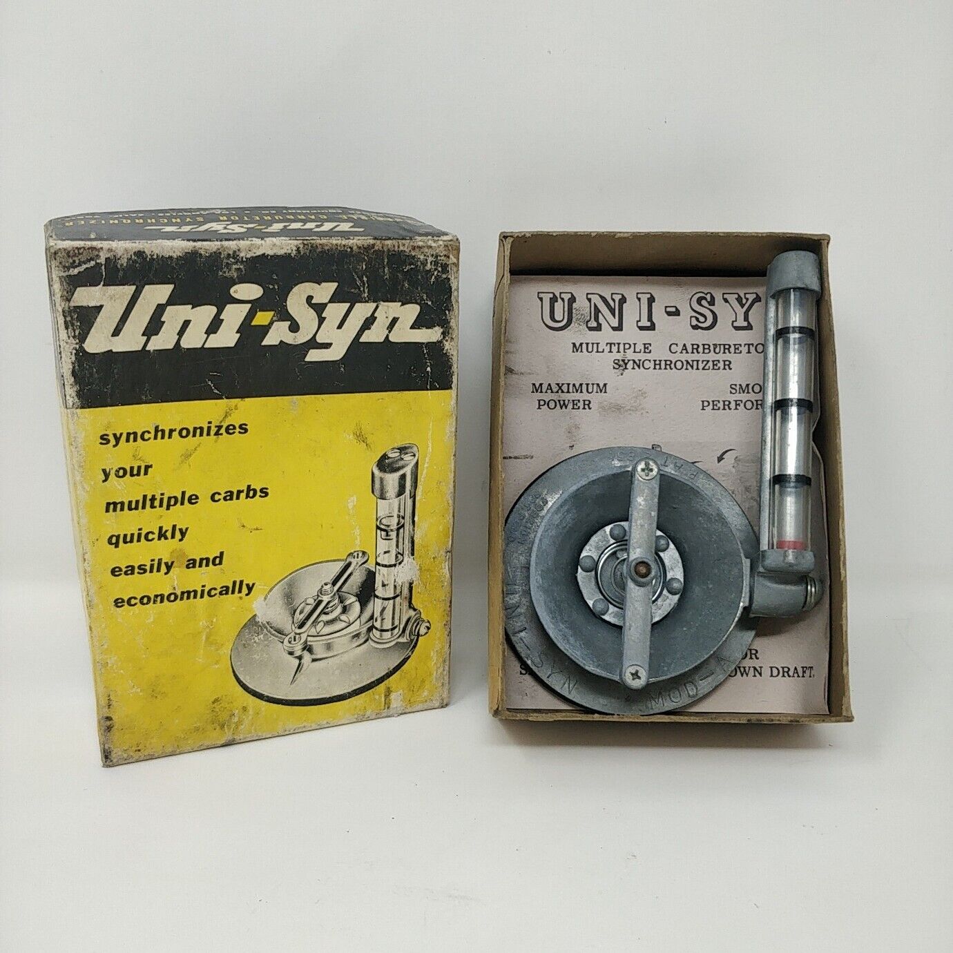 Vintage UNI - SYN Multiple Carburator Sychronizer  Model A