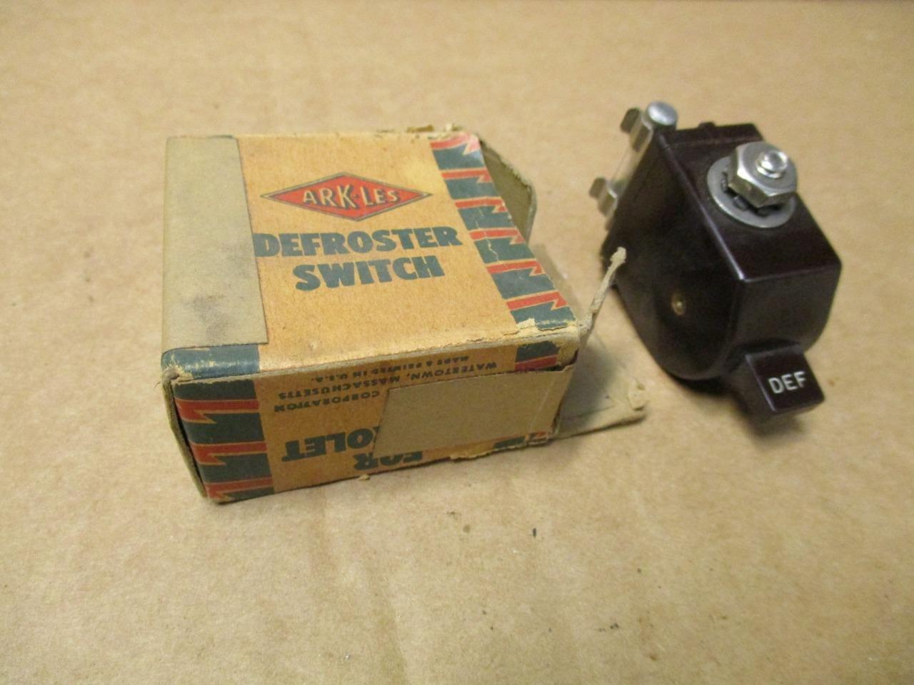 1940s 50s Chevrolet Arkless NOS Defogger Switch
