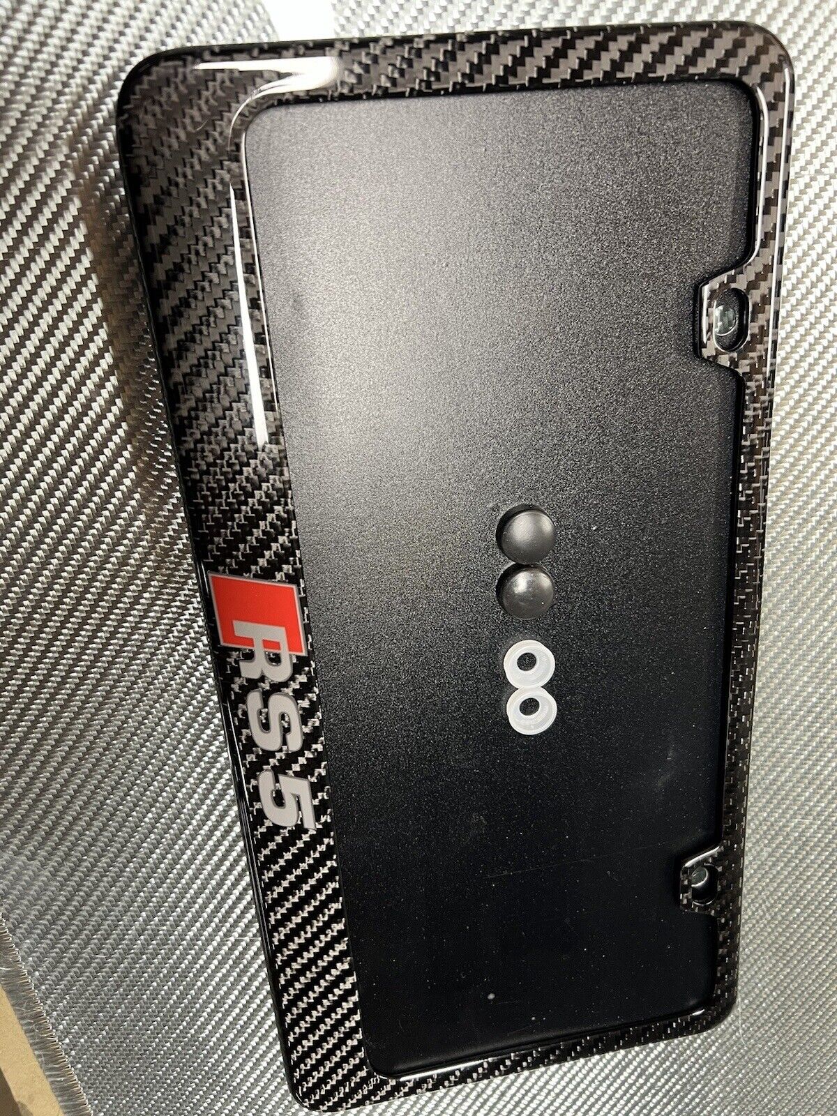 Audi Rs5 carbon fiber license plate frame