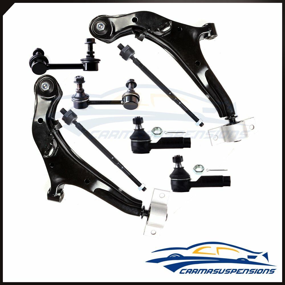 For Infinti i30 i35 Nissan Maxima 8 Control Arm Ball Joint Sway Bar Tie Rod Kit