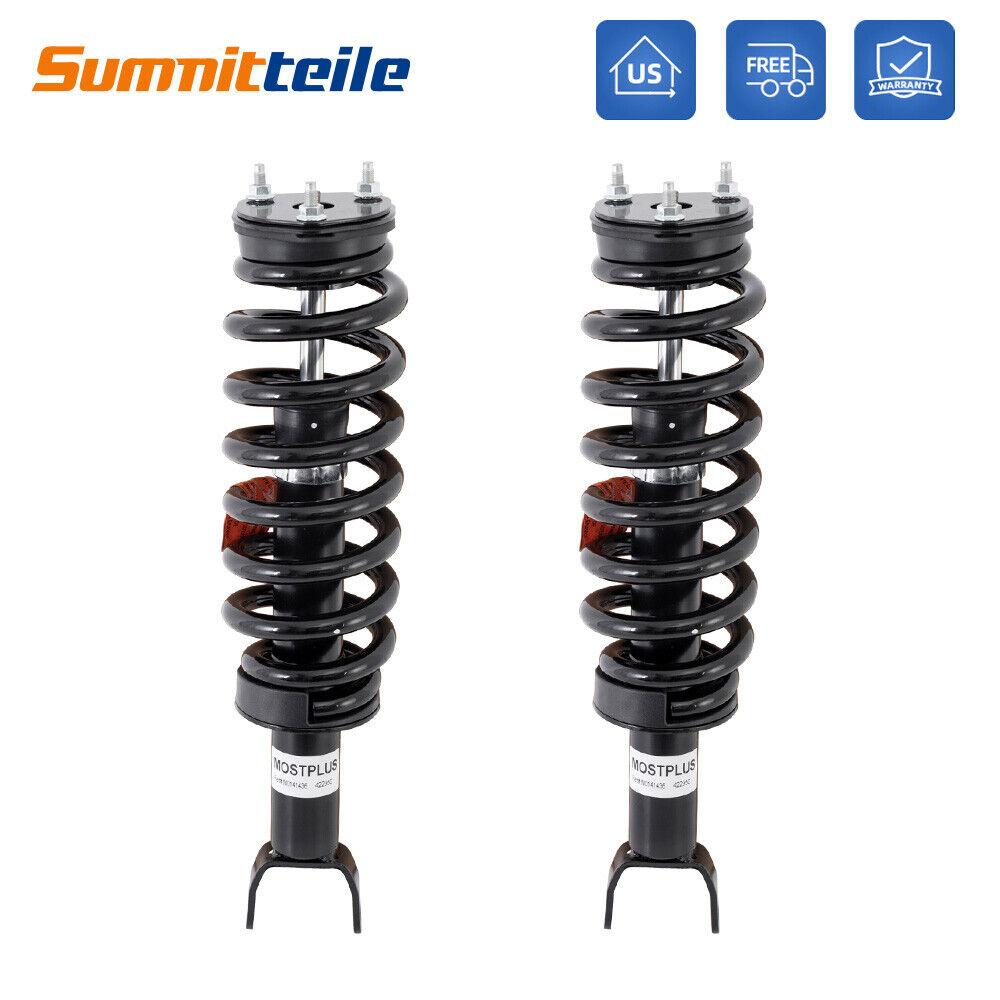2PCS Front Complete Shock Struts w/Coil Springs For 2006-2008 Dodge Ram 1500 4WD