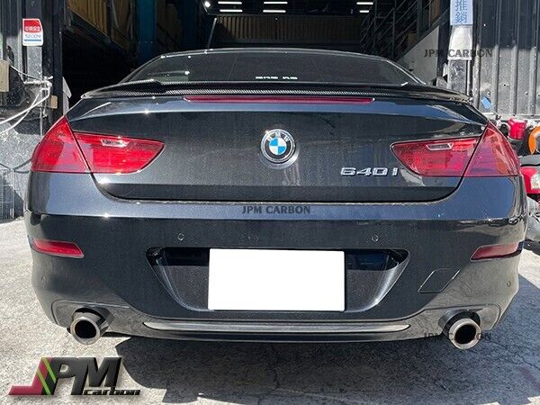For BMW F06 640i 650i M6 Gran Coupe Carbon Fiber V Style Trunk Wing Spoiler