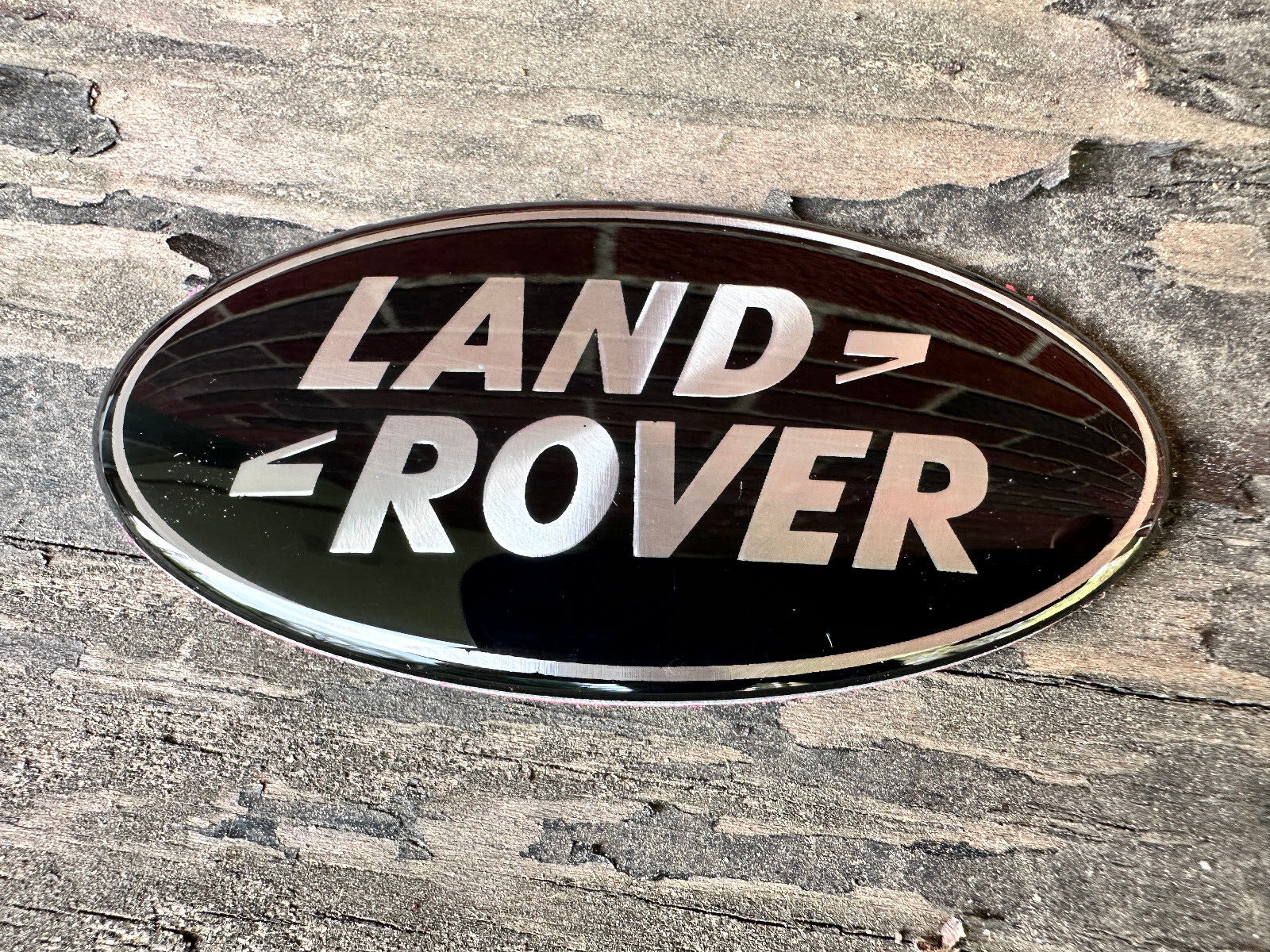 LAND ROVER FRONT GRILLE BADGE GLOSS BLACK EMBLEM BLACK BADGE RANGE ROVER