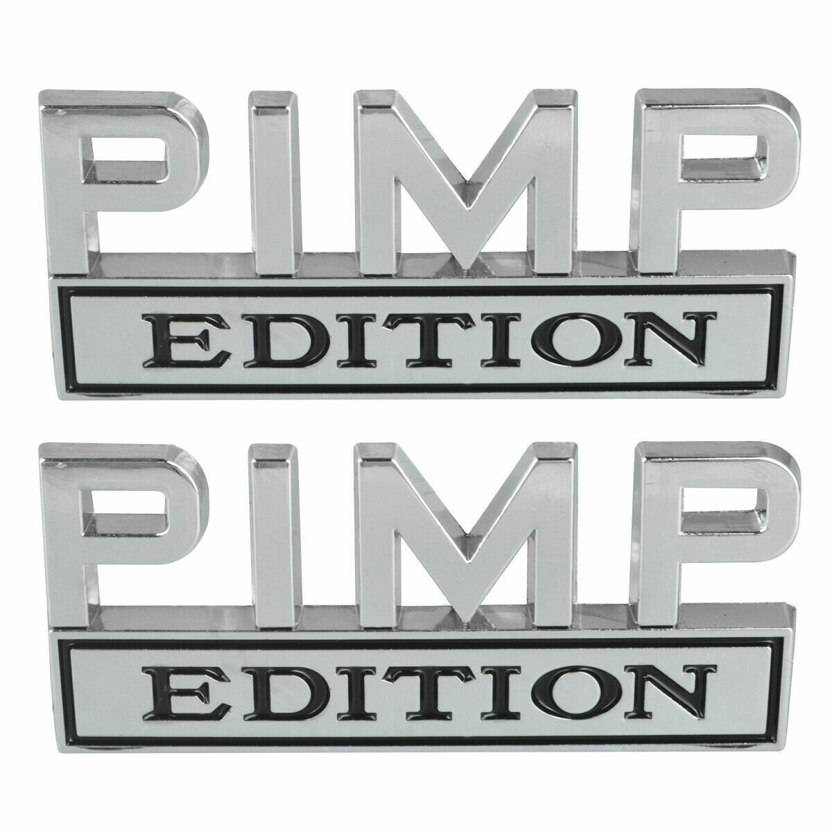 2pcs PIMP EDITION Emblem Decal Badges Stickers fit Ford Chevy Car Truck US STOCK