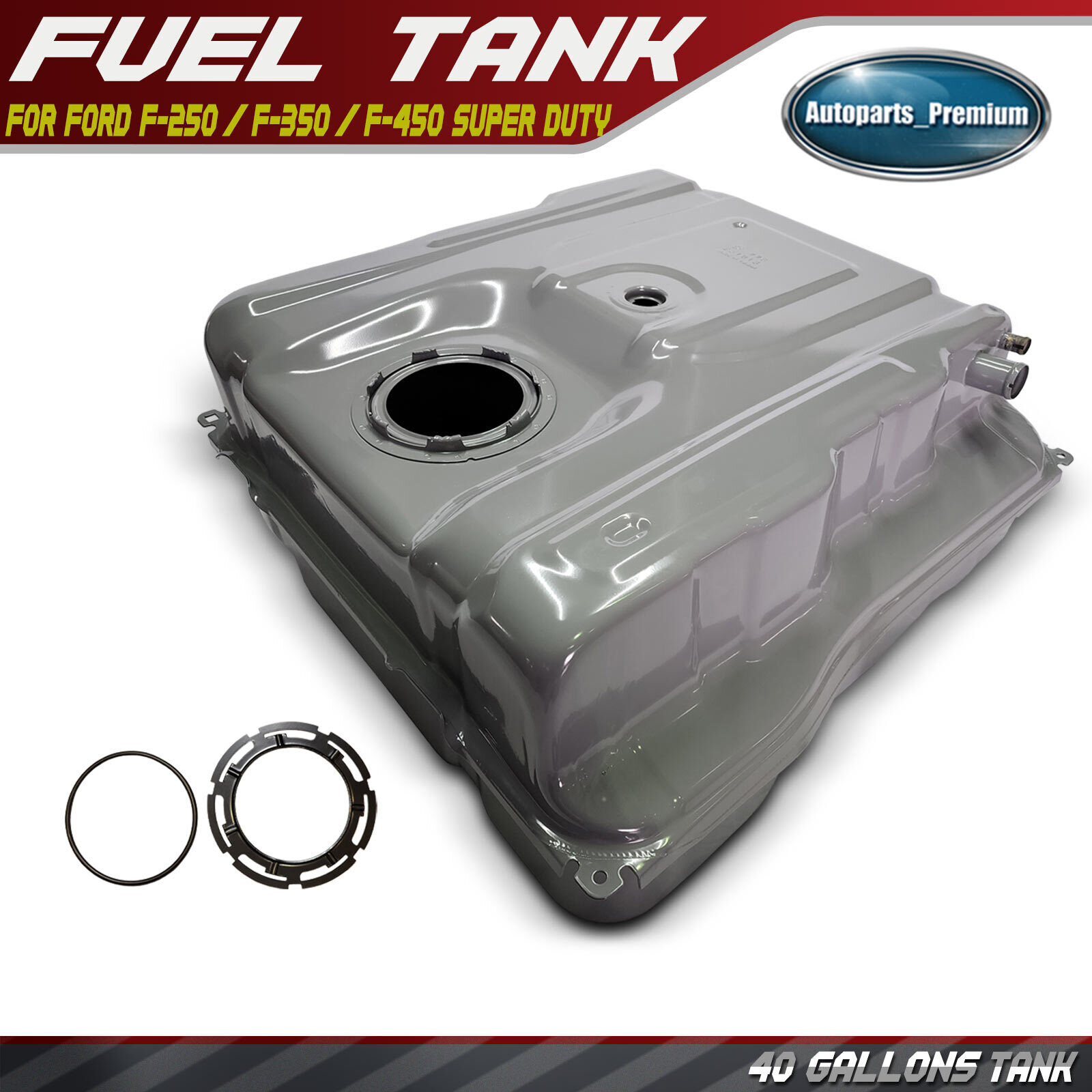 40 Gallons Fuel Tank for Ford F-250 F-350 F-450 F-550 Super Duty 2014-2016 6.7L