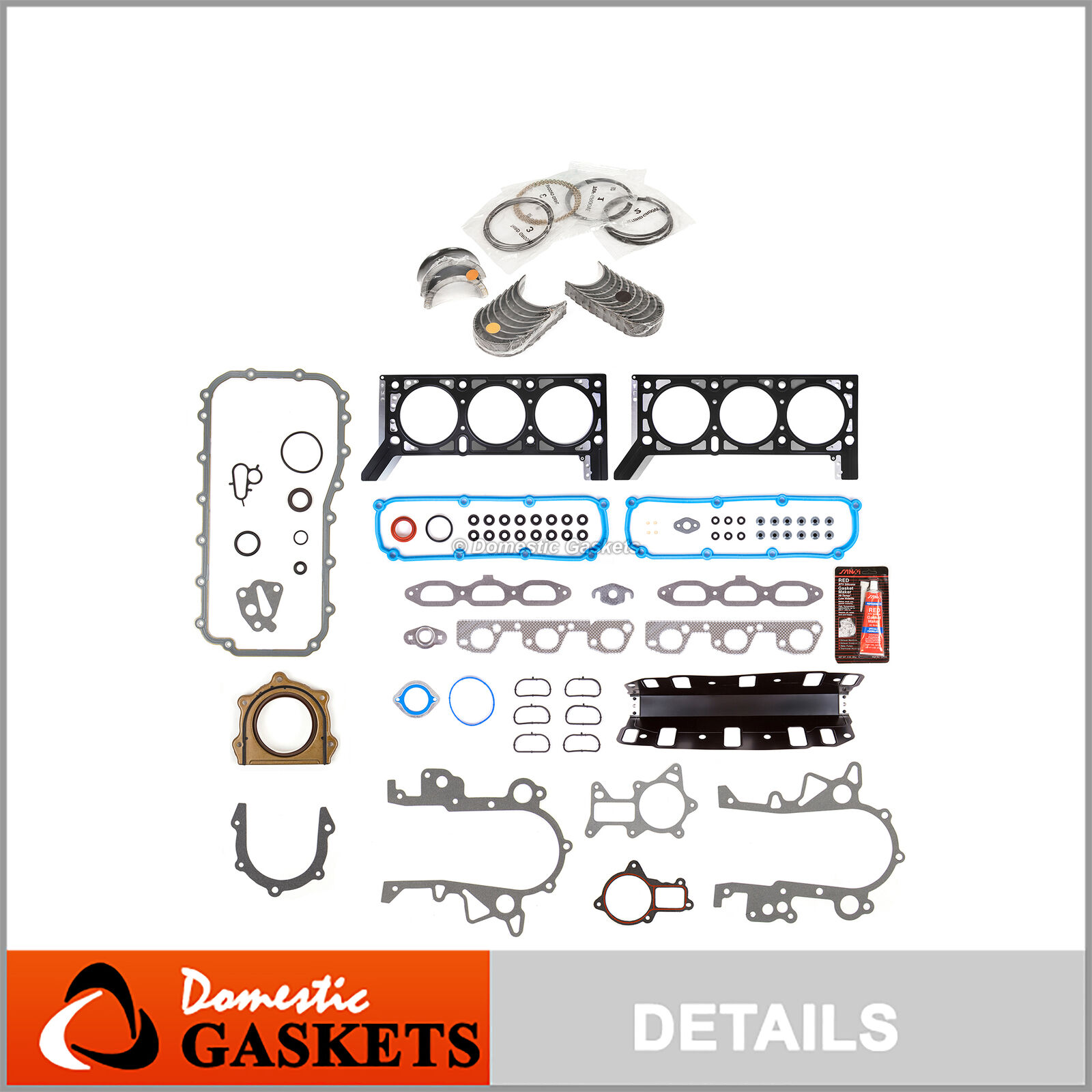 Engine Re-Ring Kit Fit 07-11 Jeep Wrangler 3.8 V6 OHV